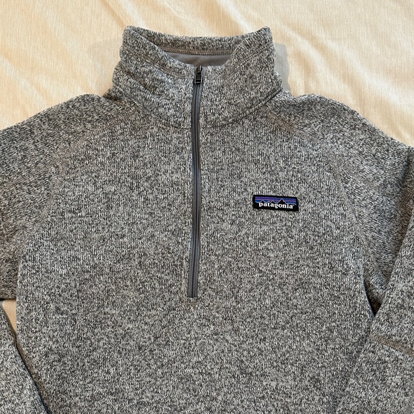 Patagonia Better Sweater 1/4 Zip Pullover Women’s Small Gray Heather Like New - Picture 5 of 16